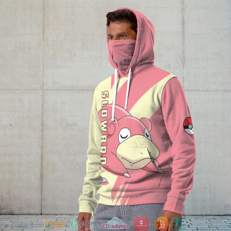 Pokemon Slowbro Snood Mask Hoodie 4 Pokemon Slowbro Snood Mask Hoodie 1 2 3