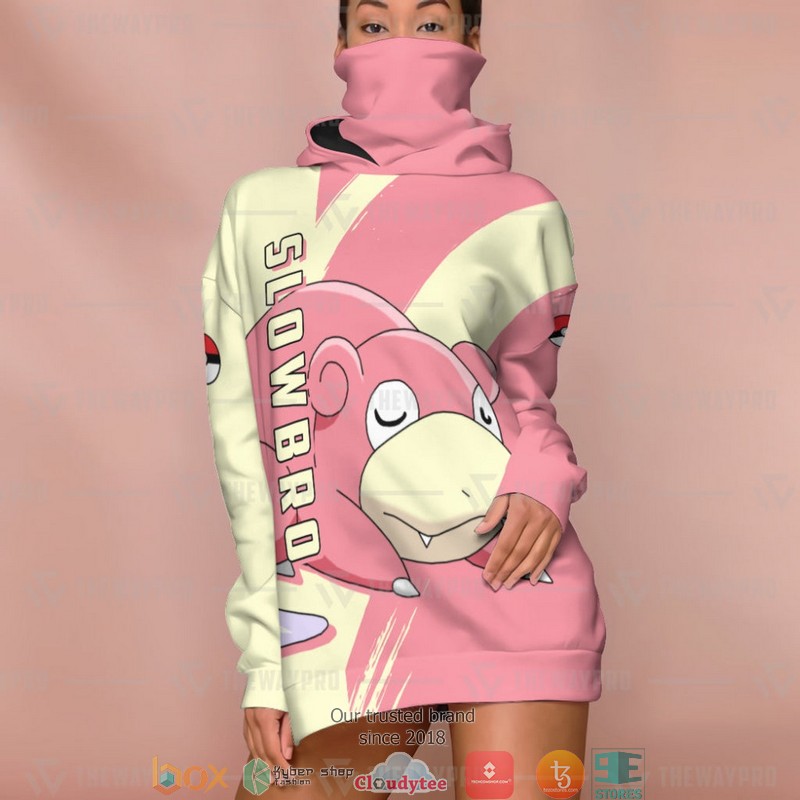 Pokemon Slowbro Snood Mask Hoodie 5 Pokemon Slowbro Snood Mask Hoodie 1 2 3 4