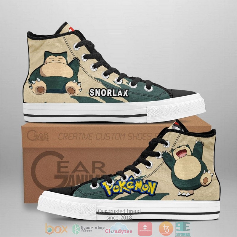 Pokemon Snorlax High Top Canvas Shoes
