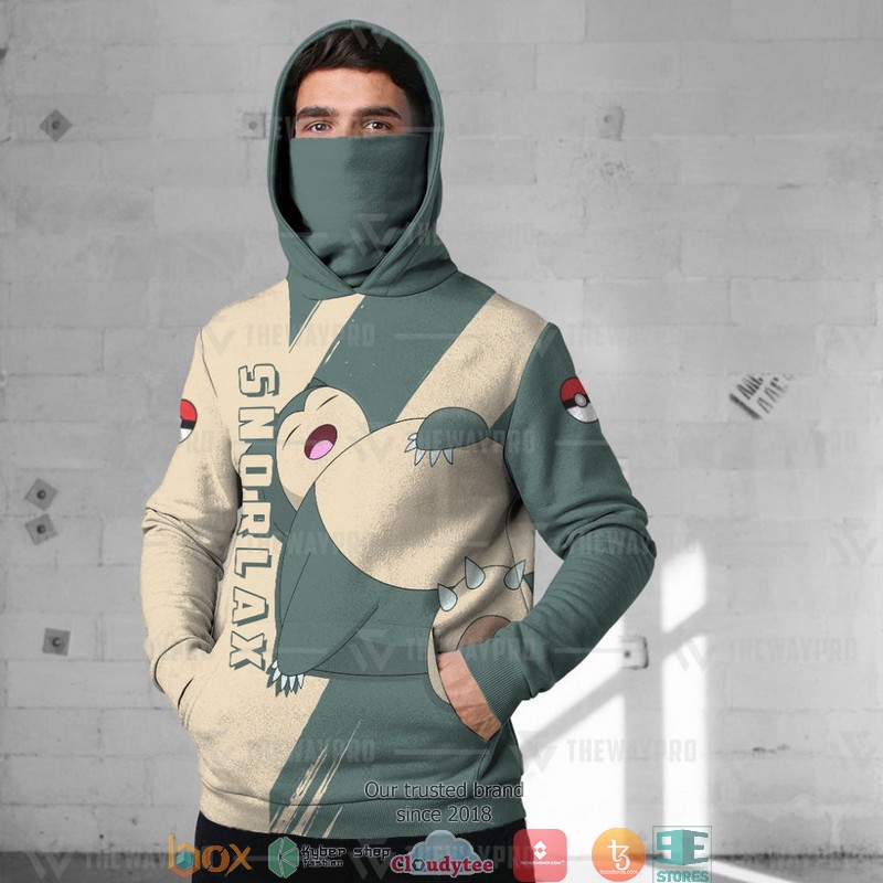 Pokemon Snorlax Snood Mask Hoodie