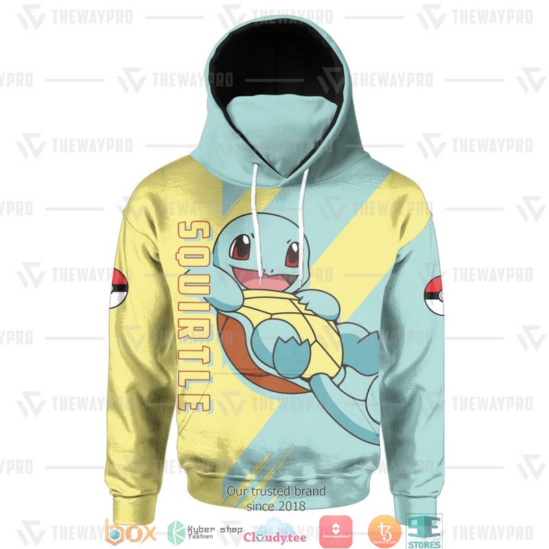 Pokemon Squirtle Snood Mask Hoodie 1