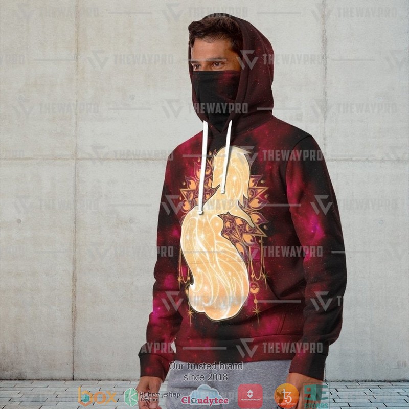 Pokemon Starry Kitsune Snood Mask Hoodie 1