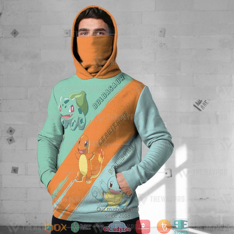 Pokemon Starter Snood Mask Hoodie