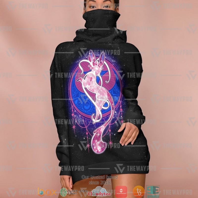 Pokemon Sylveon Starry Snood Mask Hoodie 3 Pokemon Sylveon Starry Snood Mask Hoodie 1 2