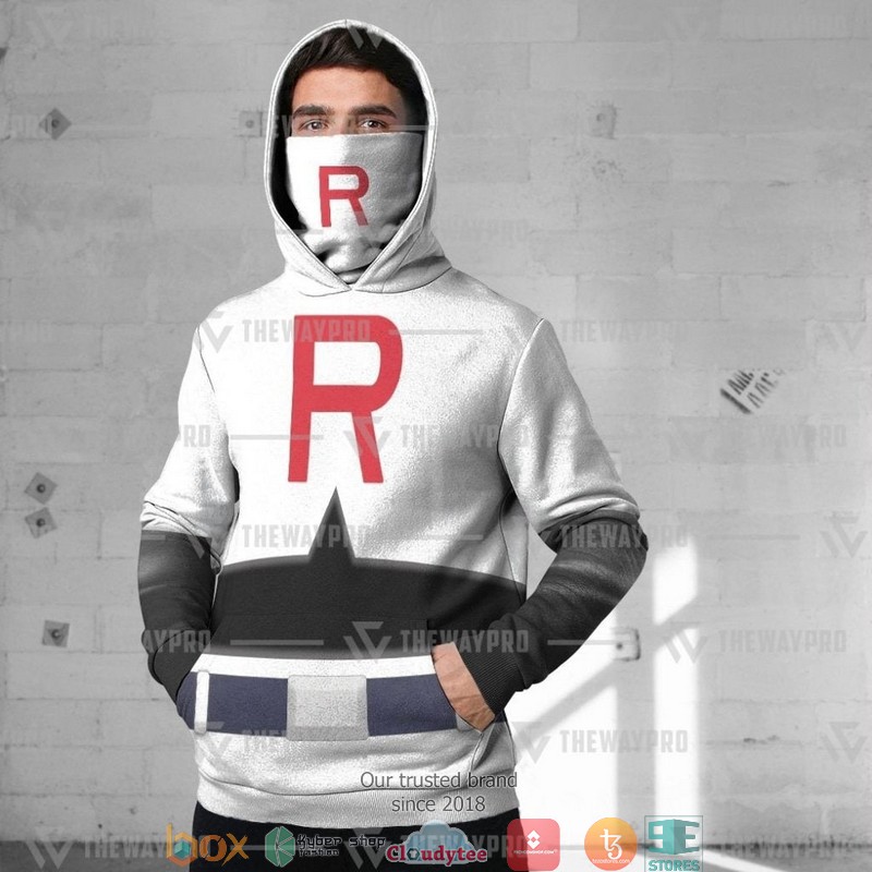 Pokemon Team Rocket Snood Mask Hoodie 1