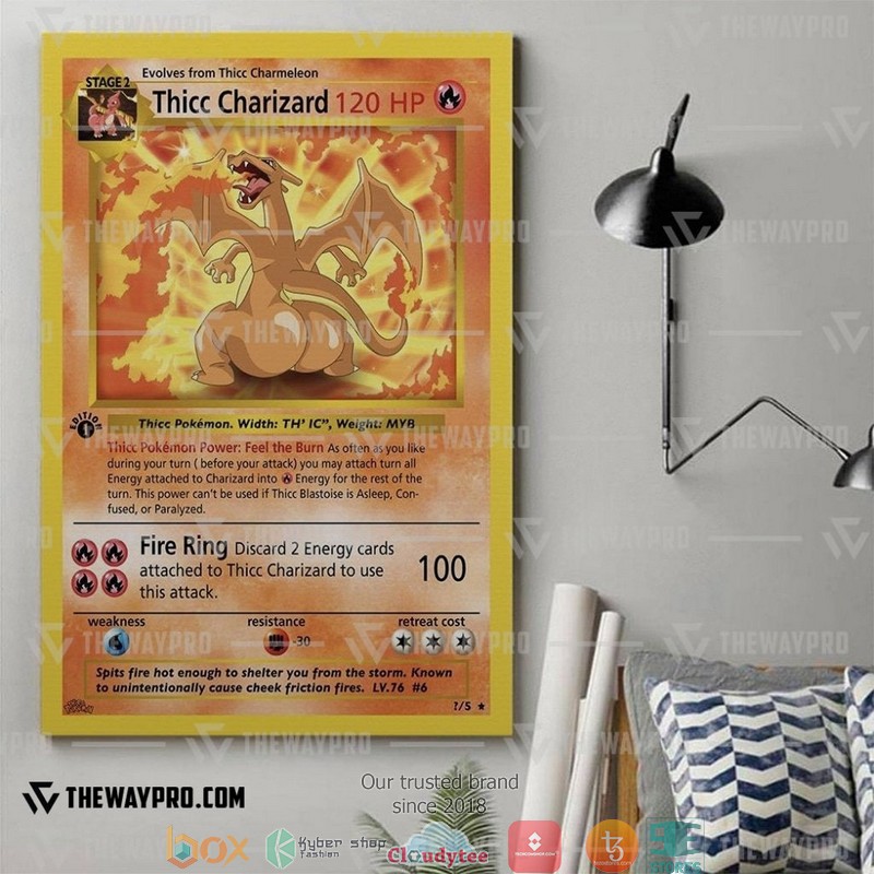 Pokemon Thicc Charizard Canvas 3 Pokemon Thicc Charizard Canvas 1 2