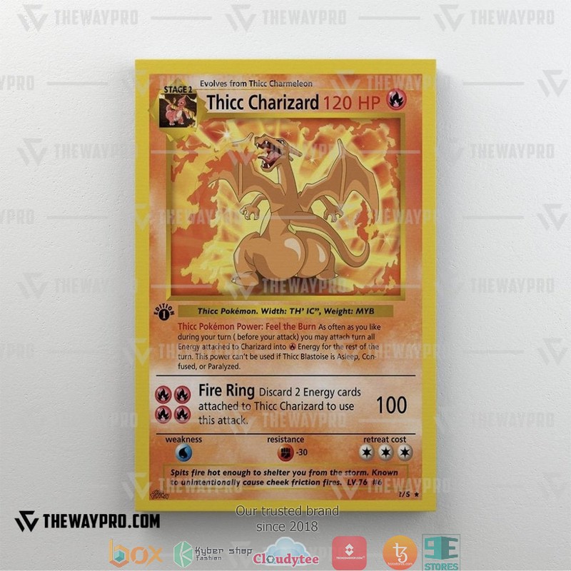 Pokemon Thicc Charizard Canvas 4 Pokemon Thicc Charizard Canvas 1 2 3