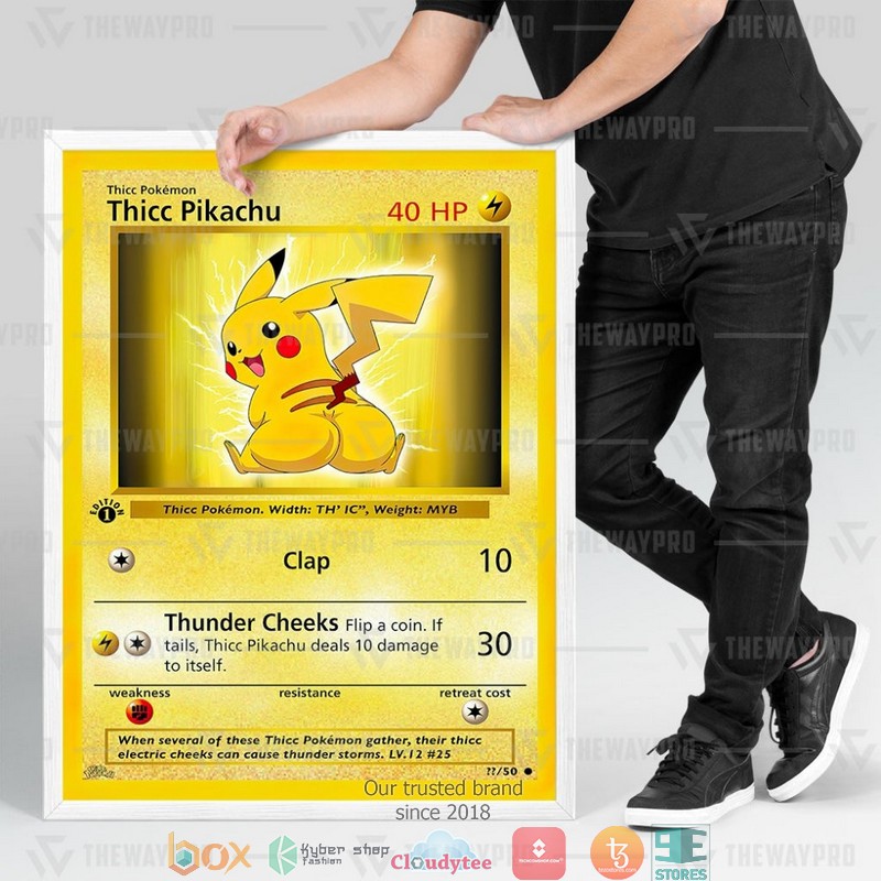 Pokemon Thicc Pikachu Canvas