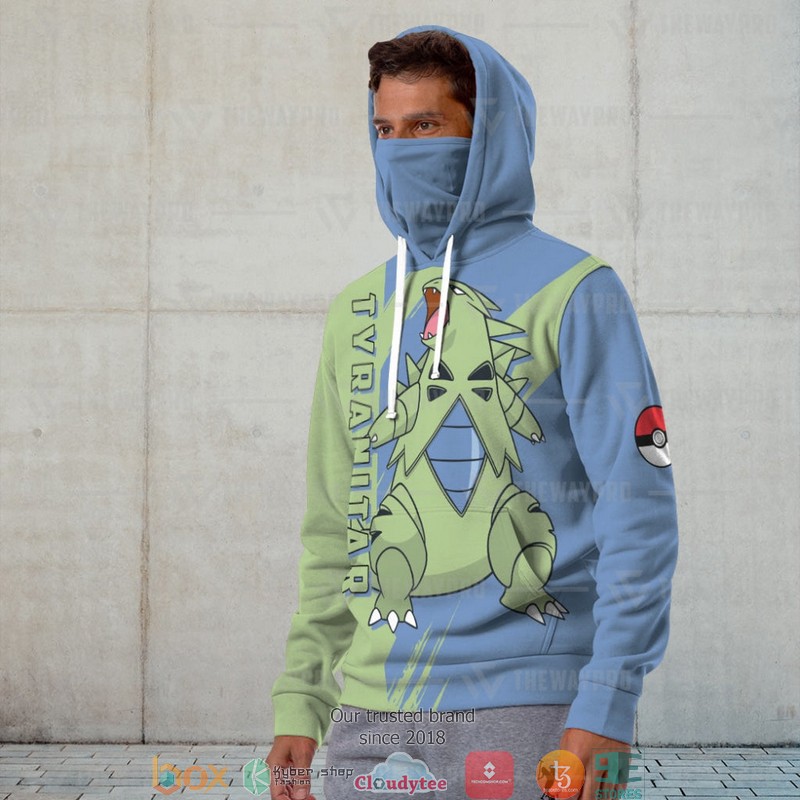 Pokemon Tyranitar Snood Mask Hoodie 1