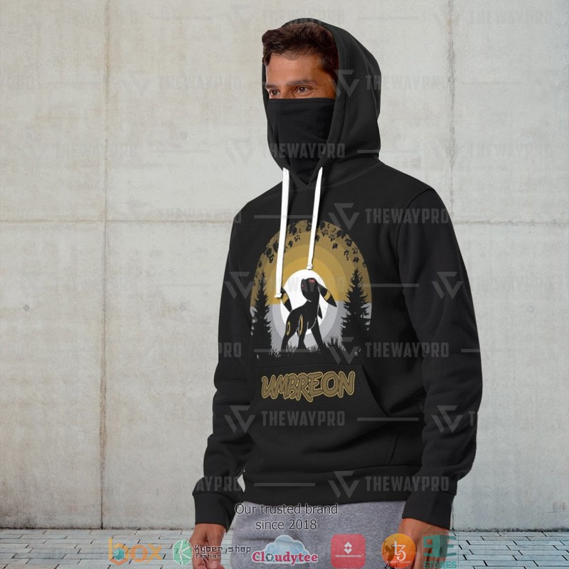 Pokemon Umbreon Snood Mask Hoodie 1