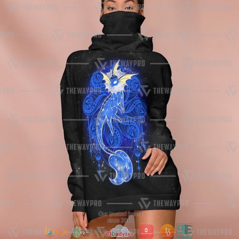 Pokemon Vaporeon Starry Snood Mask Hoodie 3 Pokemon Vaporeon Starry Snood Mask Hoodie 1 2