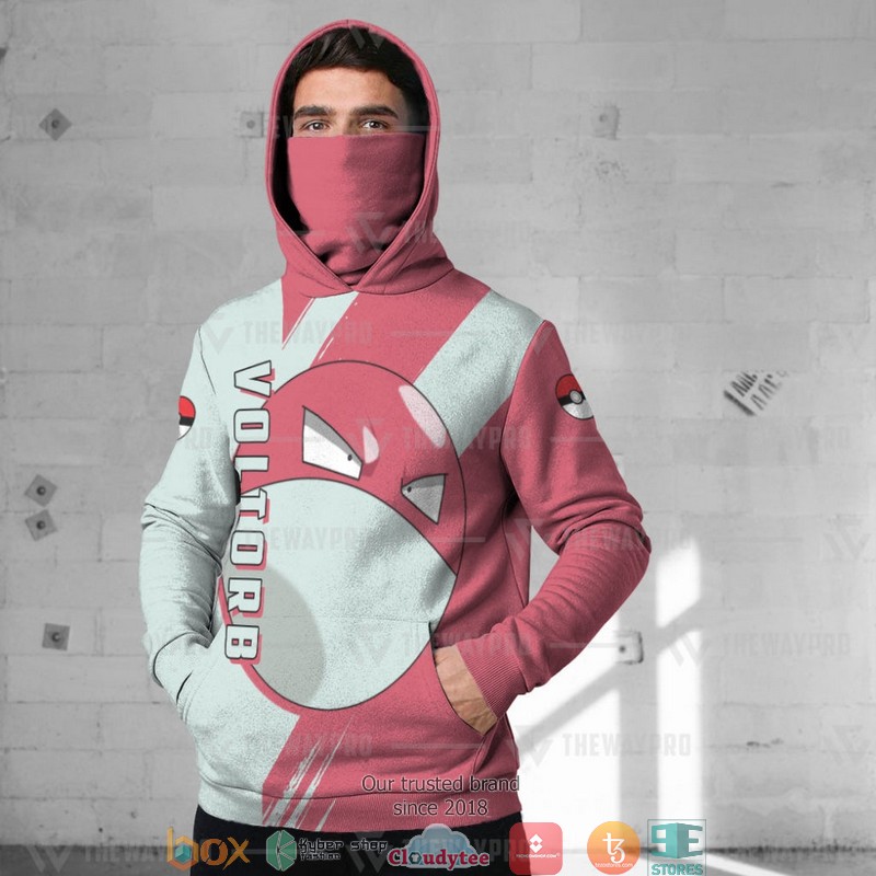 Pokemon Voltorb Snood Mask Hoodie