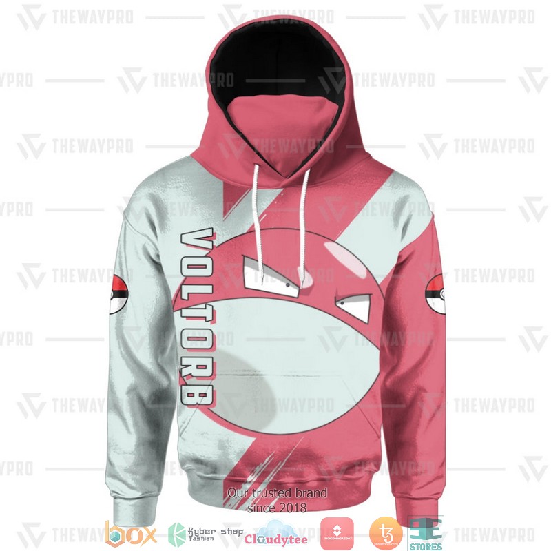 Pokemon Voltorb Snood Mask Hoodie 1