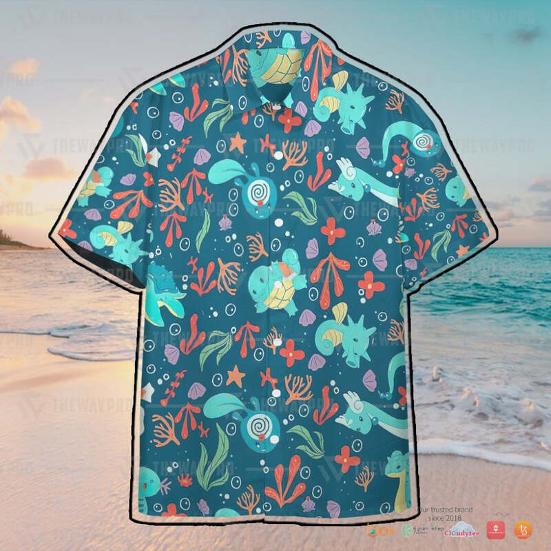 Pokemon Water Hawaiian shirt