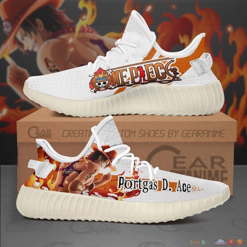 Portgas D Ace One Piece Anime yeezy sneaker