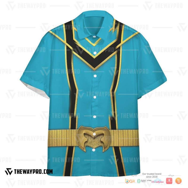 Power Rangers Mystic Force Blue Ranger Hawaiian shirt