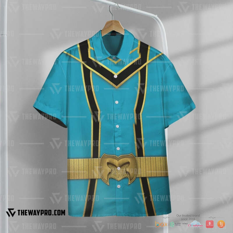Power Rangers Mystic Force Blue Ranger Hawaiian shirt 3 Power Rangers Mystic Force Blue Ranger Hawaiian shirt 1 2