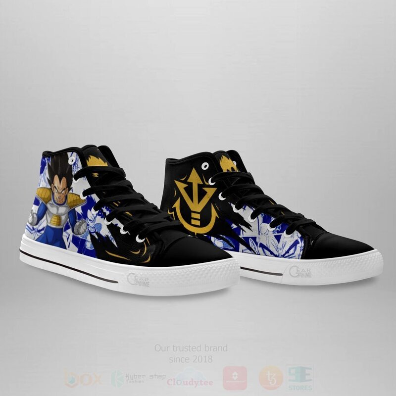Prince Vegeta Custom Manga Anime Dragon Ball High Top Shoes 1 2 3