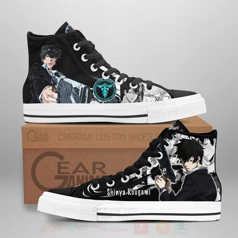 Psycho Pass Shinya Kougami Custom Anime High Top Shoes