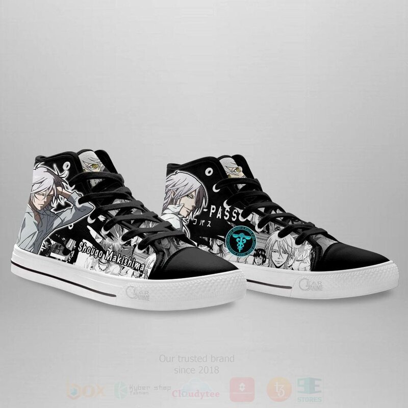 BEST Psycho-Pass Shougo Makishima Custom Anime High Top Canvas Sneakers 4 Psycho Pass Shougo Makishima Custom Anime High Top Shoes 1 2 3