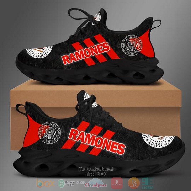 HOT Ramones band logo black red Clunky Max soul sneaker shoes 5 Ramones band logo black red Clunky Max soul shoes