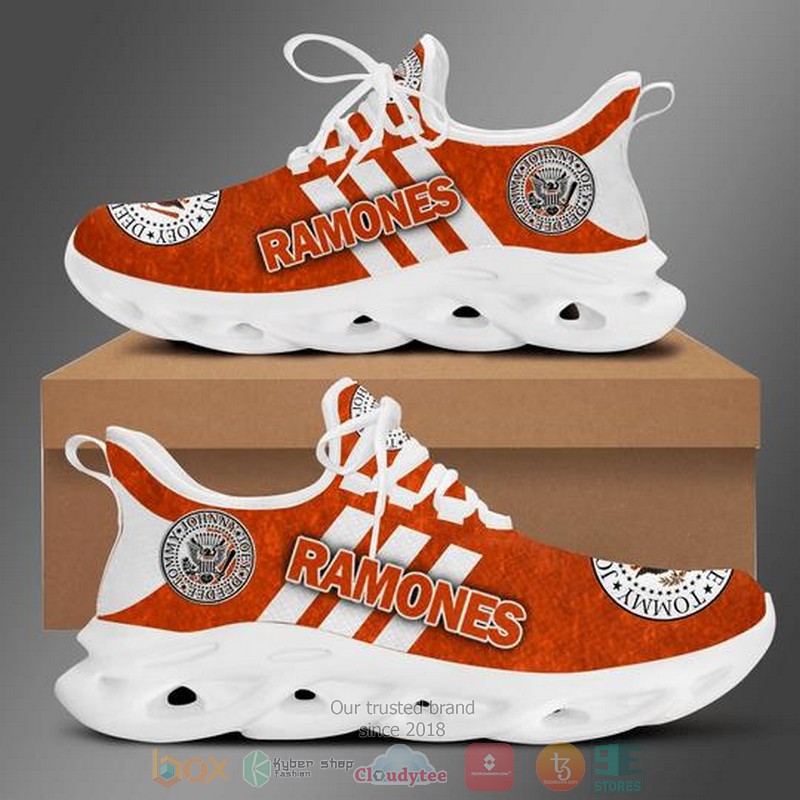 HOT Ramones band orange Clunky Max soul sneaker shoes 2 Ramones band orange Clunky Max soul shoes 1