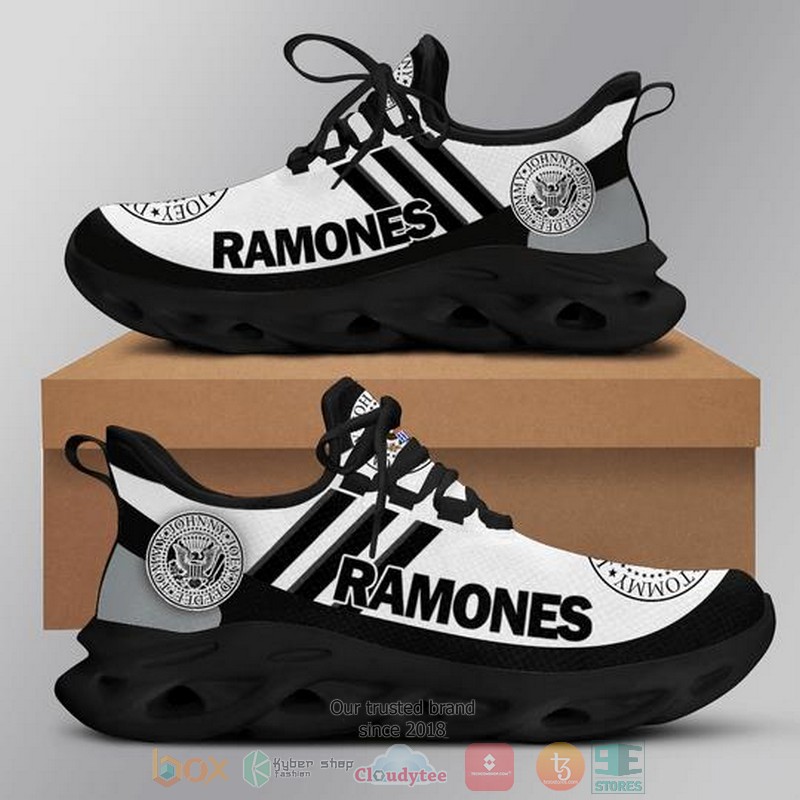 HOT Ramones band white black Clunky Max soul sneaker shoes 1 Ramones band white black Clunky Max soul shoes