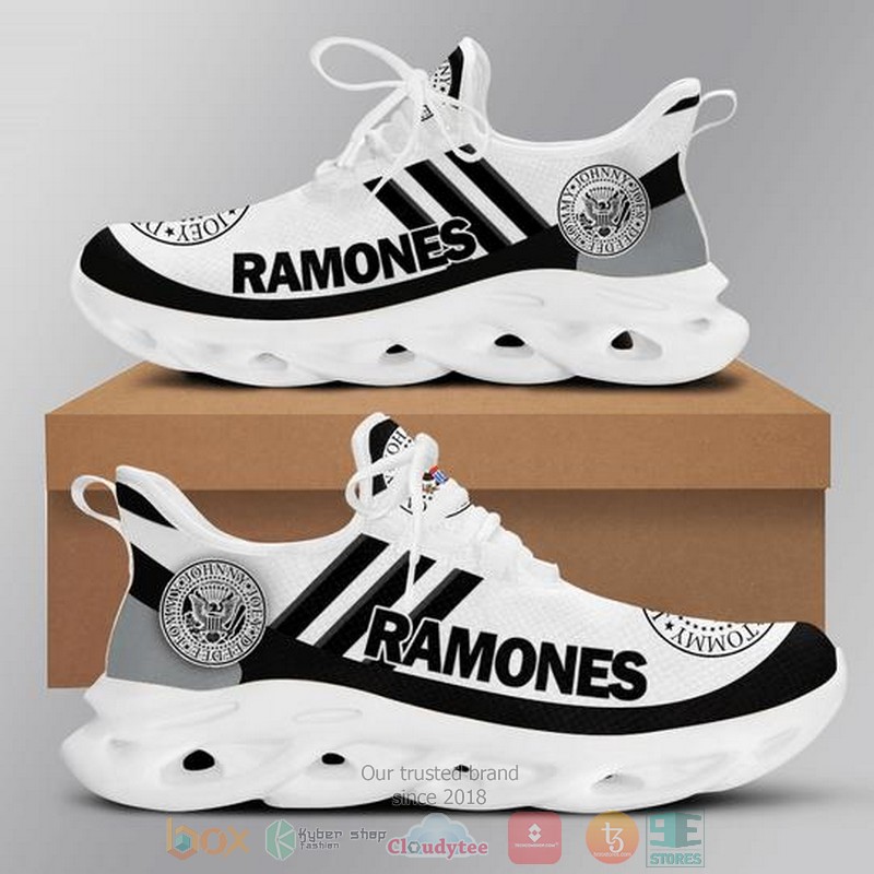 HOT Ramones band white black Clunky Max soul sneaker shoes 2 Ramones band white black Clunky Max soul shoes 1