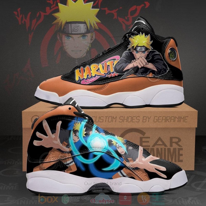 Rasengan Naruto Anime Air Jordan 13 Sneaker Shoes 8 Rasengan Naruto Anime Air Jordan 13 Shoes