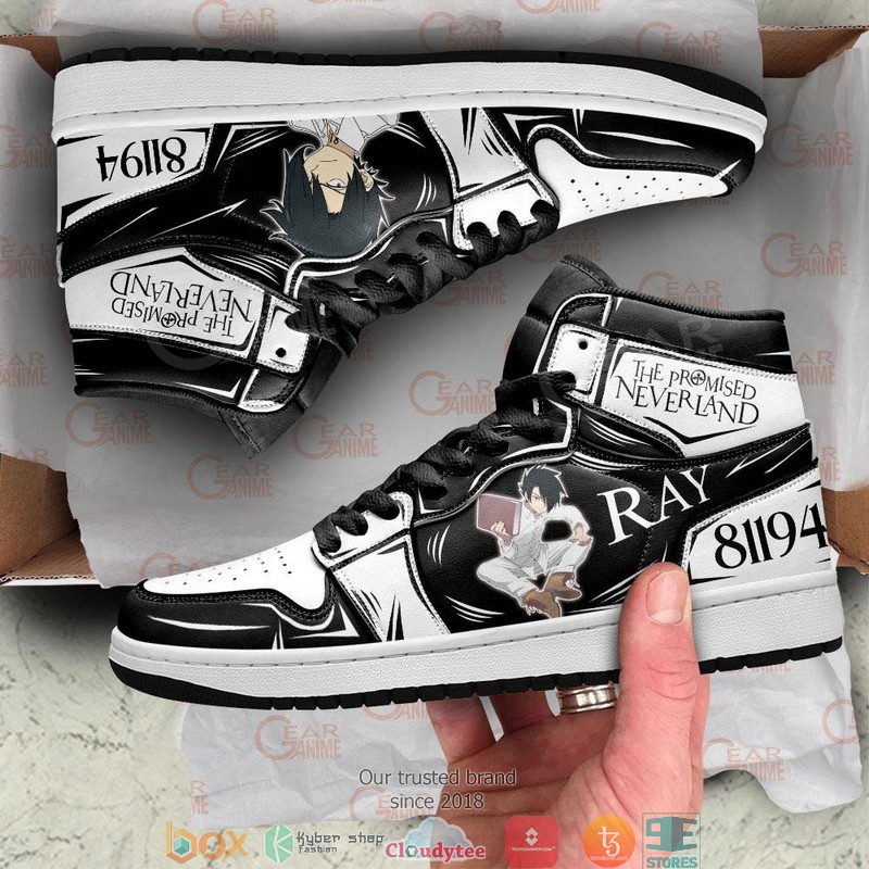 Ray The Promised Neverland Anime Air Jordan High top shoes 1 2