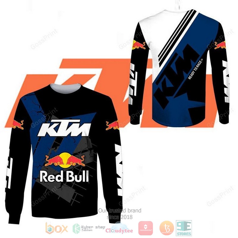 HOT Red Bull KTM Racing black blue 3d shirt, hoodie 2 Red Bull KTM Racing black blue 3d shirt hoodie 1