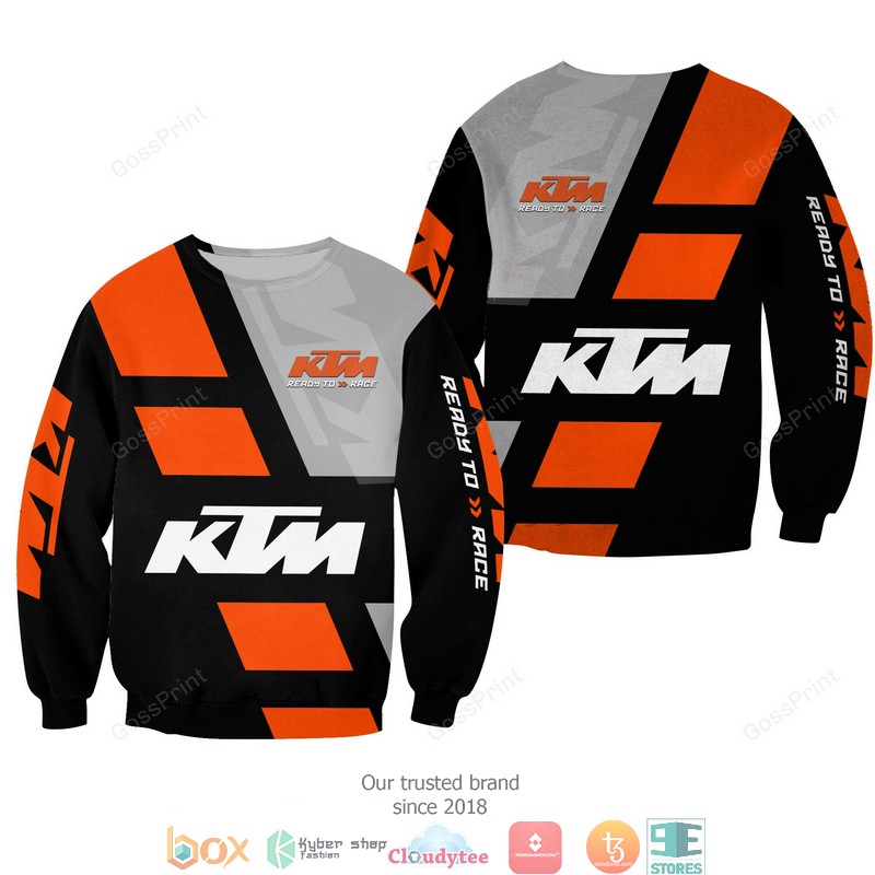 Red Bull KTM Ready To race Black orange 3d all over printed shirt, hoodie 2 Red Bull KTM Ready To race Black orange 3d all over printed shirt hoodie 1