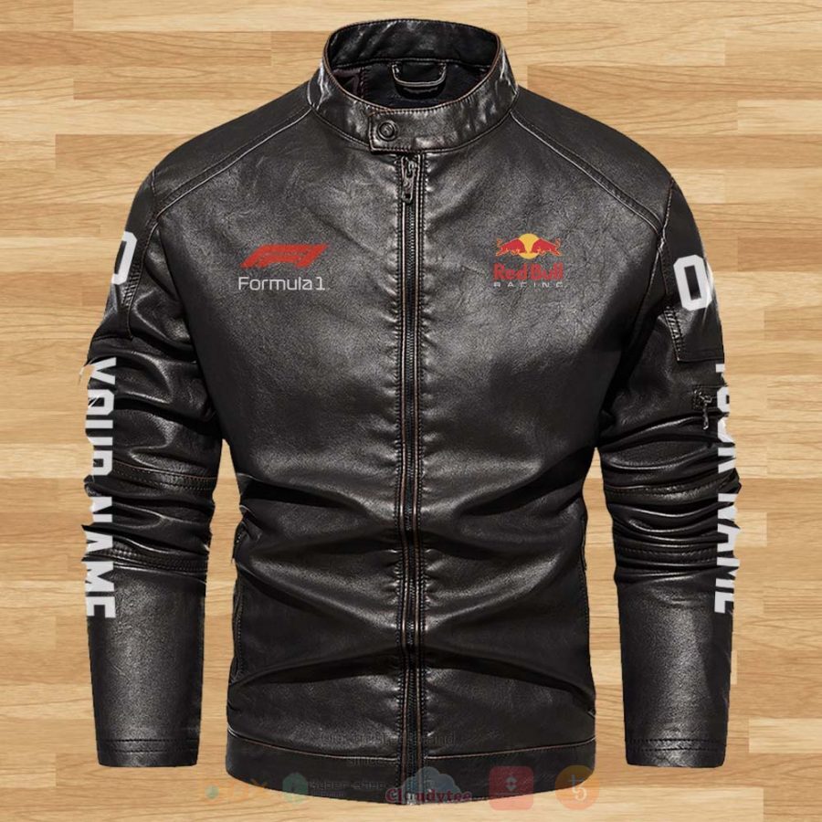 Red Bull Racing Personalized Motor Leather Jacket 1