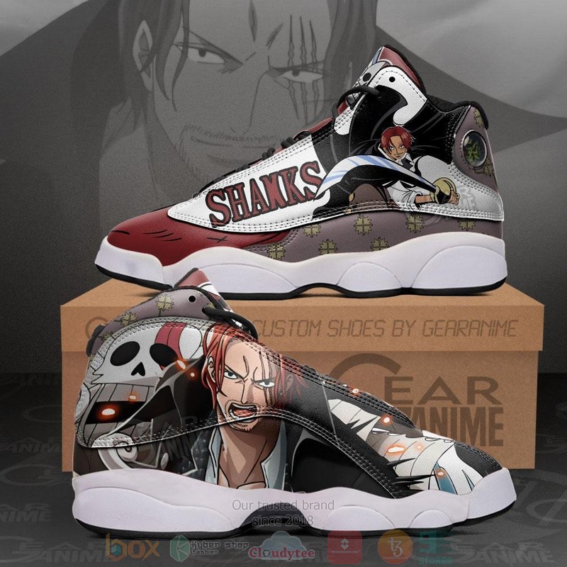 Red Hair Shanks Anime One Piece Air Jordan 13 Sneaker Shoes 9 Red Hair Shanks Anime One Piece Air Jordan 13 Shoes