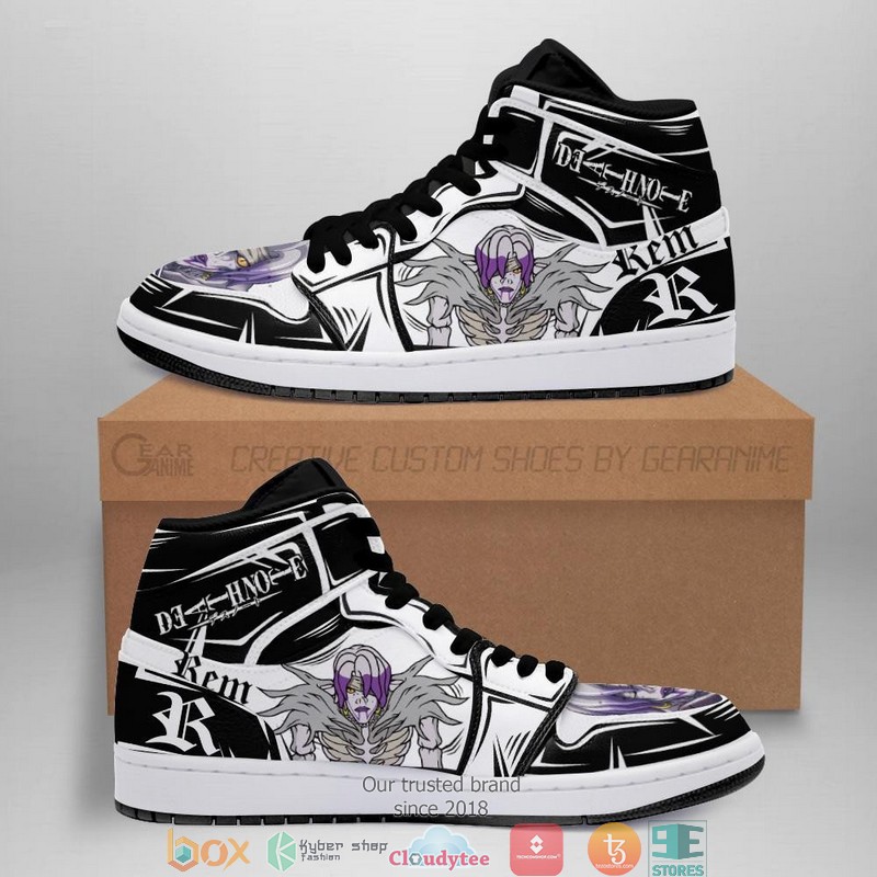 Rem Death Note Anime Air Jordan High Top Shoes