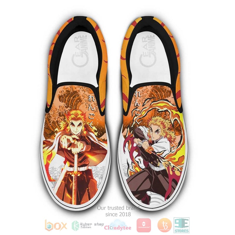 Rengoku Anime Demon Slayer Slip On Shoes