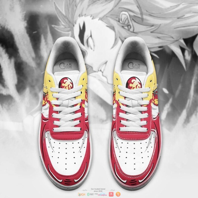 Rengoku Sun Breathing Demon Slayer Anime Nike Air Force Sneaker Shoes 3 Rengoku Sun Breathing Demon Slayer Anime Nike Air Force Shoes 1 2