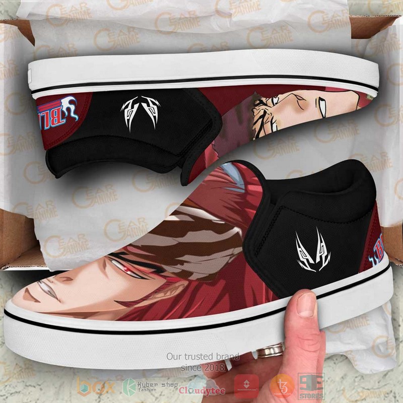 Renji Abarai Anime Bleach Slip On Shoes 1