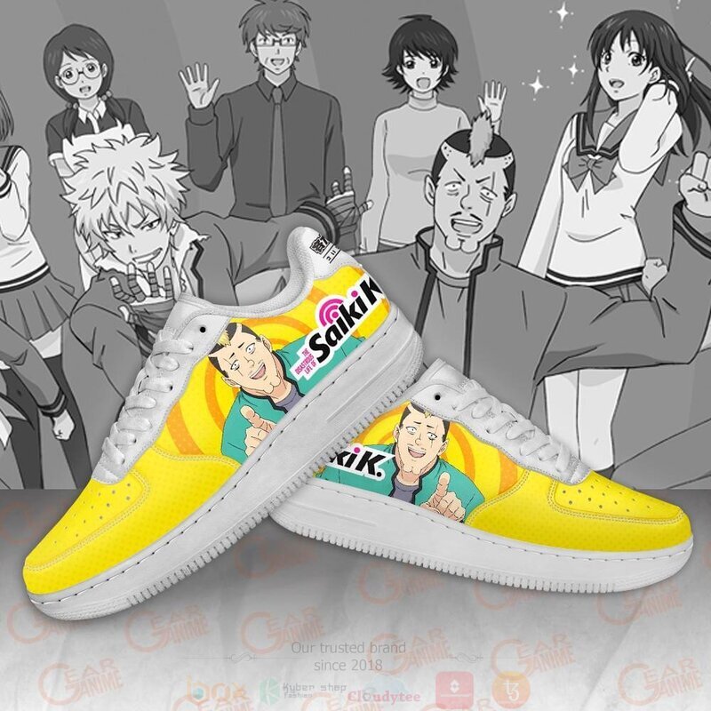 Riki Nendo Saiki K Anime Nike Air Force Shoes 4 Riki Nendo Saiki K Anime Nike Air Force Shoes 1 2 3