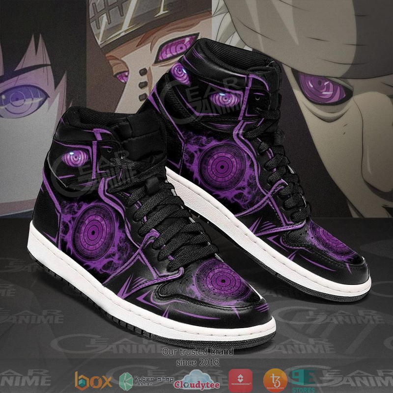 Rinnegan Eyes Sharingan Anime Air Jordan High top shoes 1