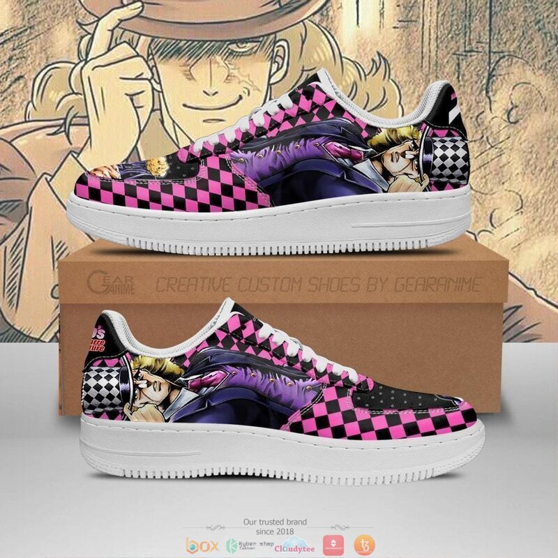 Robert E. O. Speedwagon JoJo Anime Nike Air Force Sneaker 6 Robert E O Speedwagon JoJo Anime Nike Air Force shoes