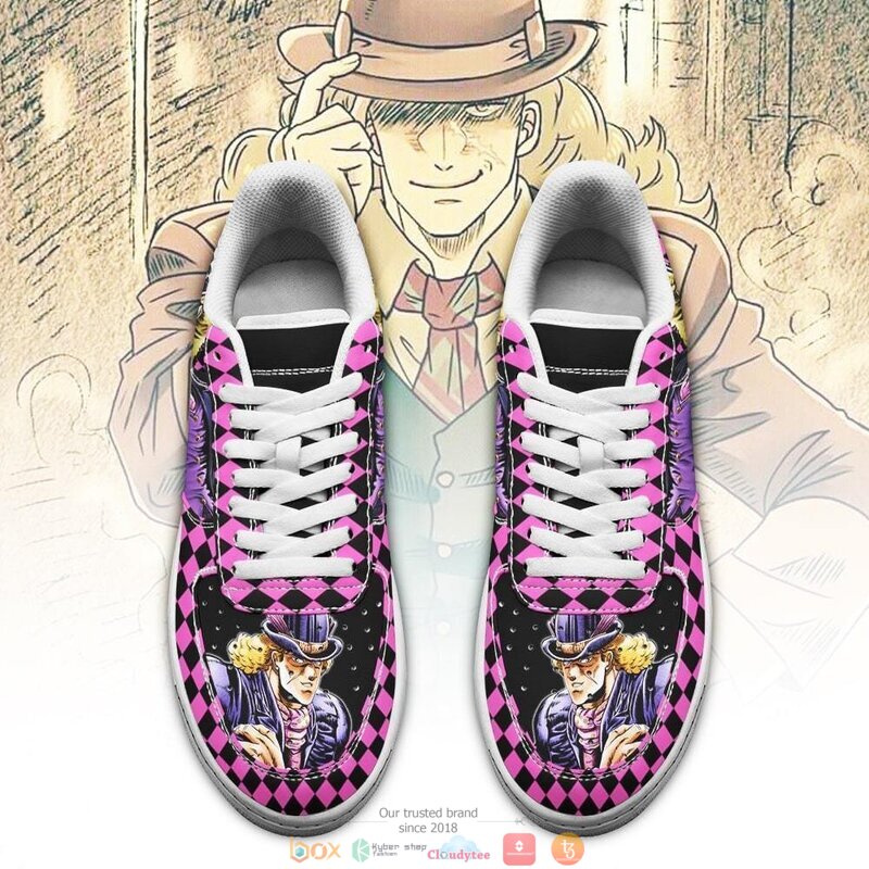 Robert E. O. Speedwagon JoJo Anime Nike Air Force Sneaker 2 Robert E O Speedwagon JoJo Anime Nike Air Force shoes 1