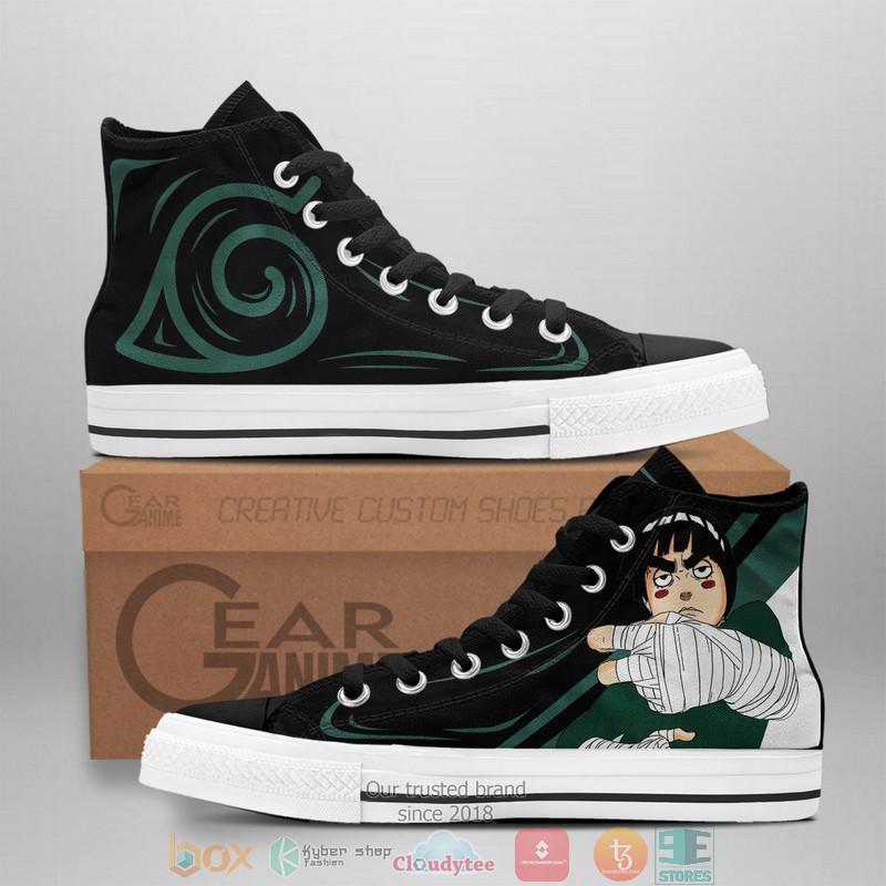 Rock Lee Drunken High Top Canvas Shoes