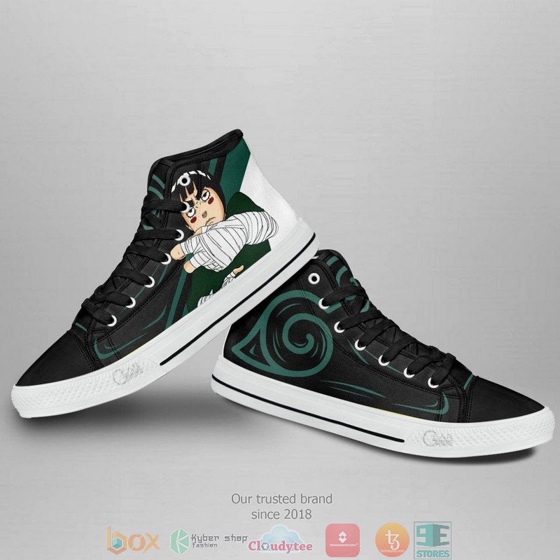 Rock Lee Drunken High Top Canvas Shoes 3 Rock Lee Drunken High Top Canvas Shoes 1 2