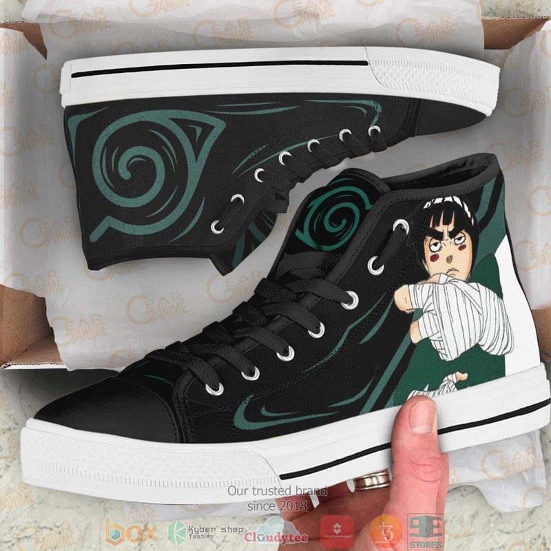 Rock Lee Drunken High Top Canvas Shoes 4 Rock Lee Drunken High Top Canvas Shoes 1 2 3