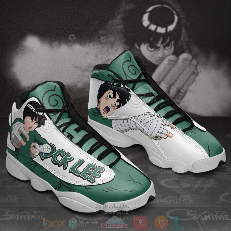 Rock Lee Naruto Anime Air Jordan 13 Sneaker Shoes 2 Rock Lee Naruto Anime Air Jordan 13 Shoes 1