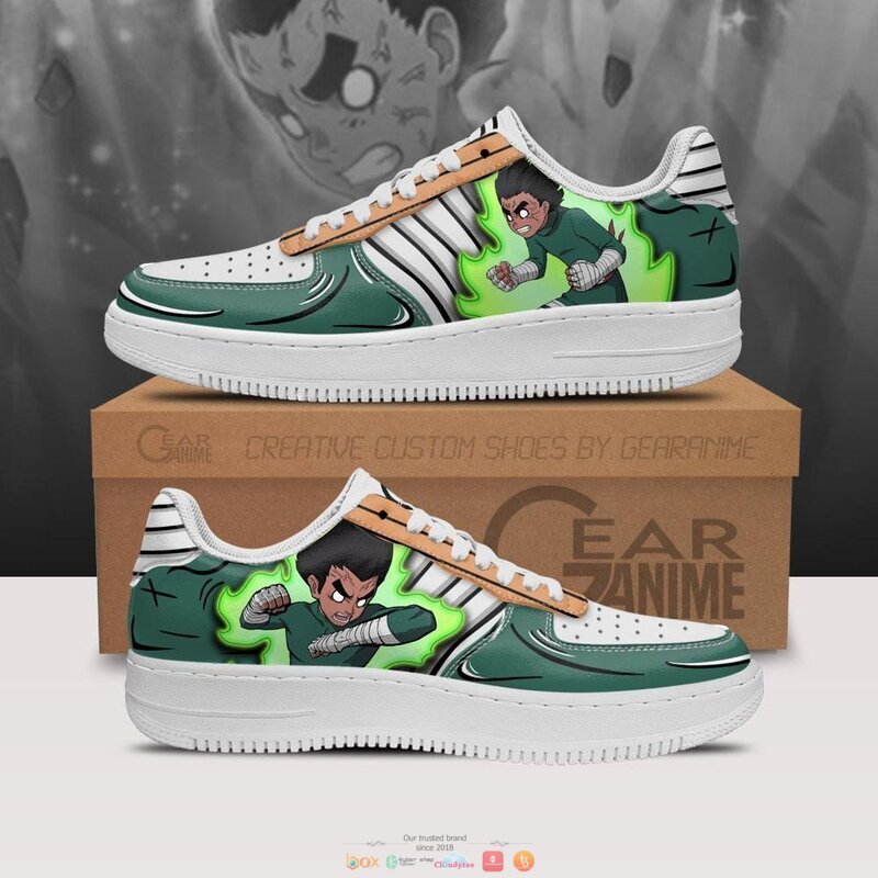 Rock Lee Taijutsu Naruto Anime Nike Air Force Shoes