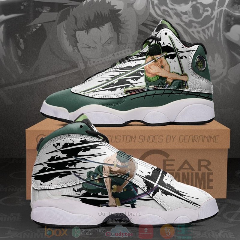 Roronoa Zoro Anime One Piece Air Jordan 13 Shoes