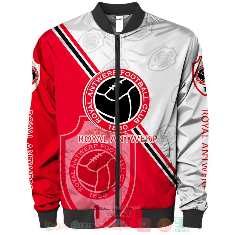 Royal Antwerp red white shirt, hoodie 6 Royal Antwerp red white 3D shirt hoodie 1 2 3 4 5
