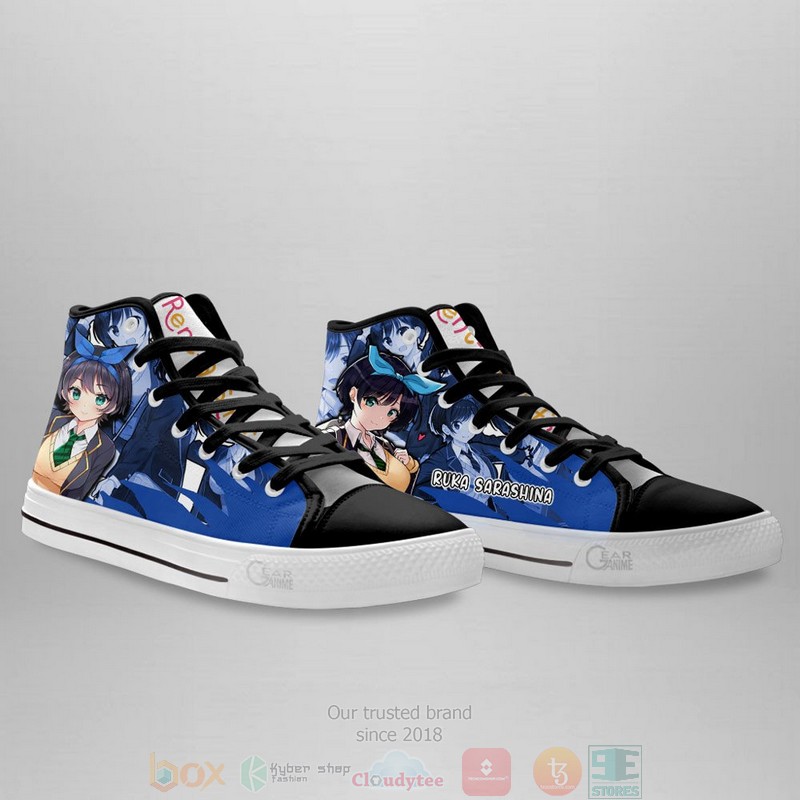 Ruka Sarashina Rent A Girlfriend Anime Canvas High Top Shoes 1 2 3